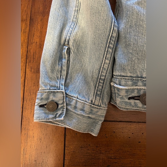 Levi’s Trucker Jacket Sherpa Lined Youth Lg Women’s Sz XS/S EUC Western Cowgirl - Picture 6 of 6